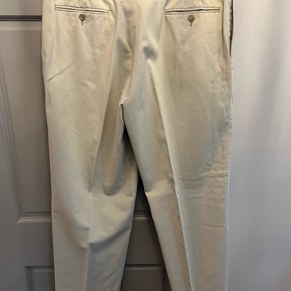 Ralph Lauren dress pants. 36x32. Light khaki. - Picture 2 of 4
